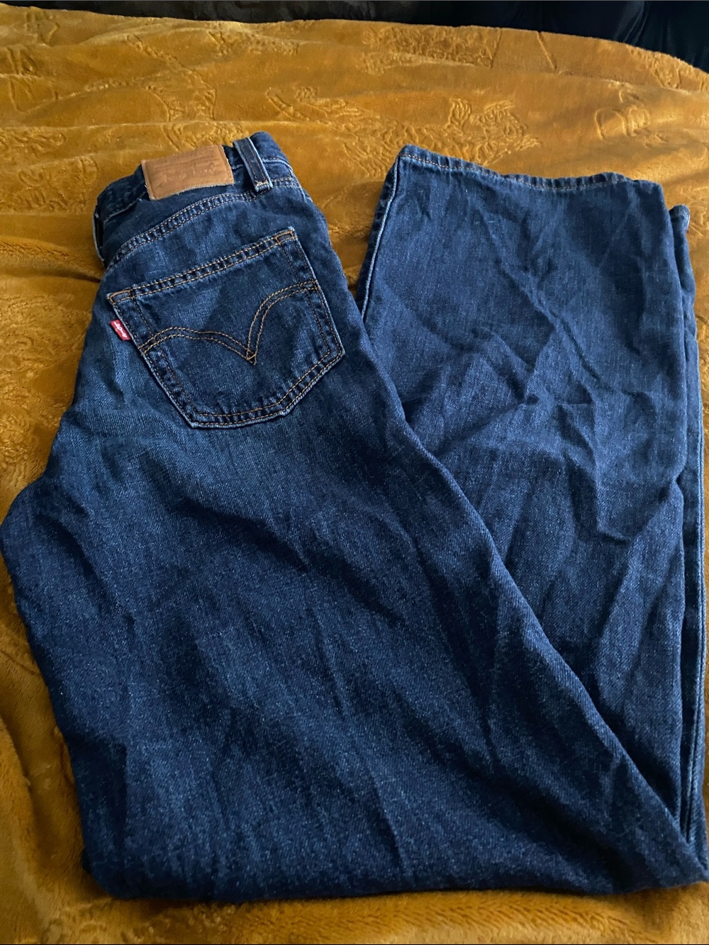 Levi's Women’s Dark Blue Relaxed Fit Jeans